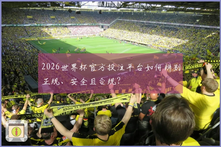 2026世界杯官方投注平台如何辨别正规、安全且合规？