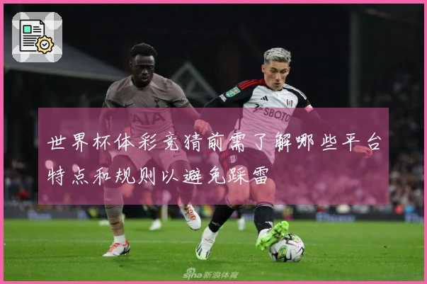 世界杯体彩竞猜前需了解哪些平台特点和规则以避免踩雷