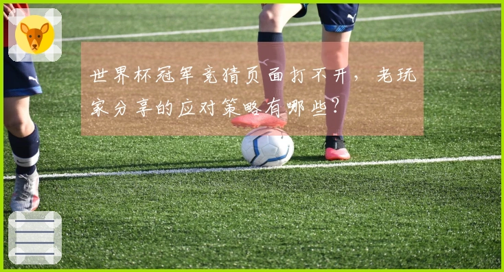 世界杯冠军竞猜页面打不开，老玩家分享的应对策略有哪些？