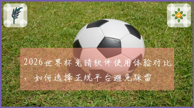 2026世界杯竞猜软件使用体验对比，如何选择正规平台避免踩雷